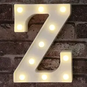 LED Marquee Light Up Alphabet Letter Z