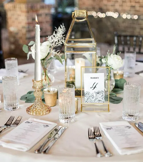 Taper Candlestick Holder - Champagne Gold