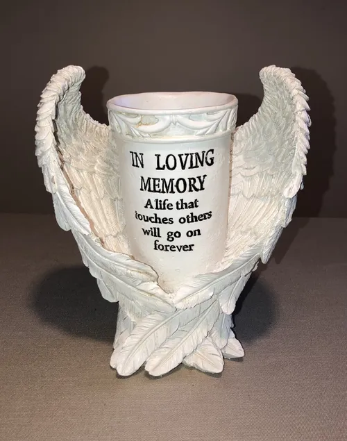 Vase - In Loving Memory Angel Wings Vase