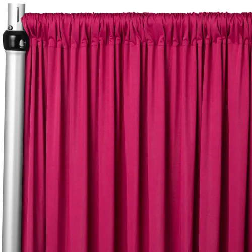 Curtain - 10' H x 5' W Spandex Backdrop - Fuschia