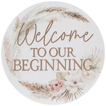 Sign - Welcome to Our Beginning