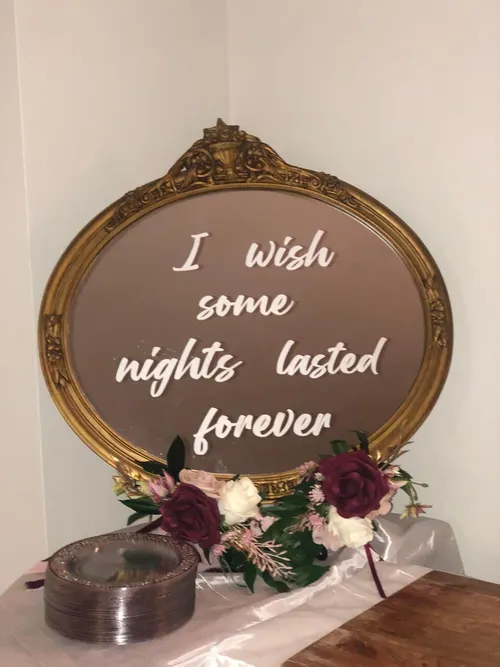 Vintage Oval Gold Mirror