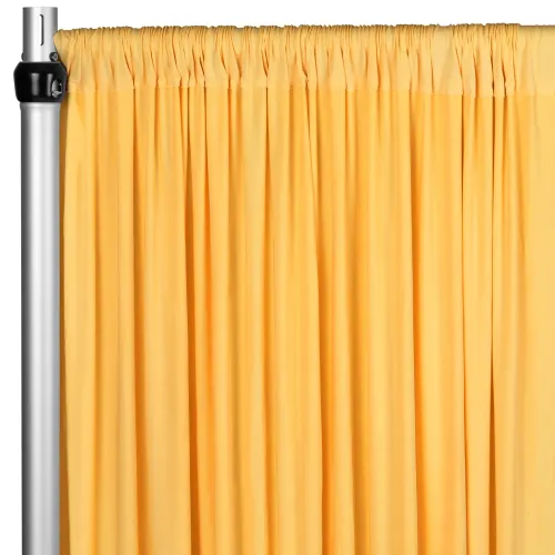 Curtain - 10' H x 5' W Spandex Backdrop - Canary Yellow