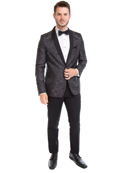 MOD Aries Slim Fit Paisley Tuxedo