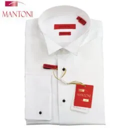 Mantoni Wingtip French Cuff Cotton Shirt - Retail