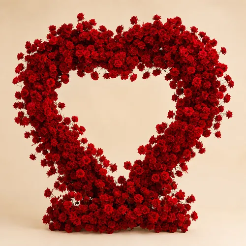 Enchanted Rose Heart Arch
