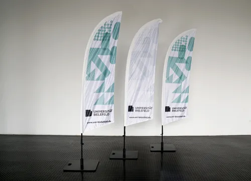 Beachflag, Universität Bielefeld