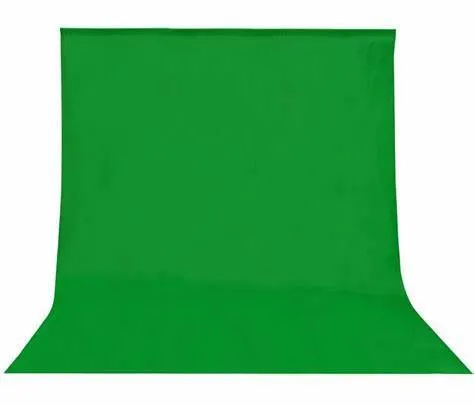 ePhoto 10' x 12' Chroma Key Green Screen Cotton Muslin Backdrop