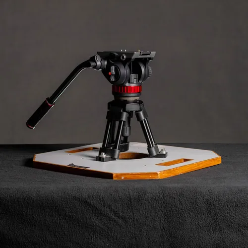 Proaim Cinema Hi-Hat (75mm) W/ Octagonal Board and Manfroto 502AH Head