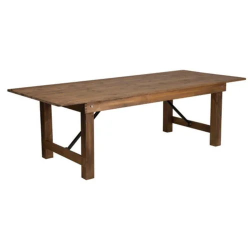 9ft Wooden Farm Table