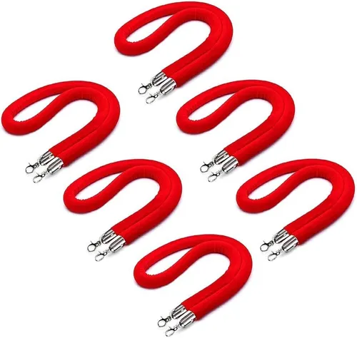 Velvet Red Ropes (8ft) 