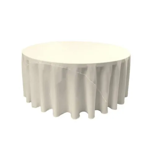 Ivory 120in Round Table Linen