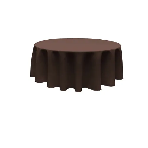 Chocolate 90in Round Table Linen