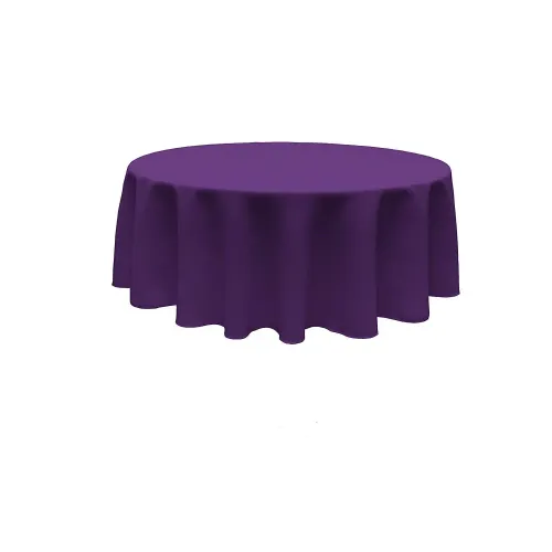 Eggplant 90in Round Table Linen