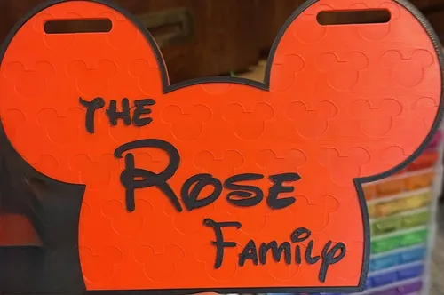 Personalized Family Name Stroller Sign