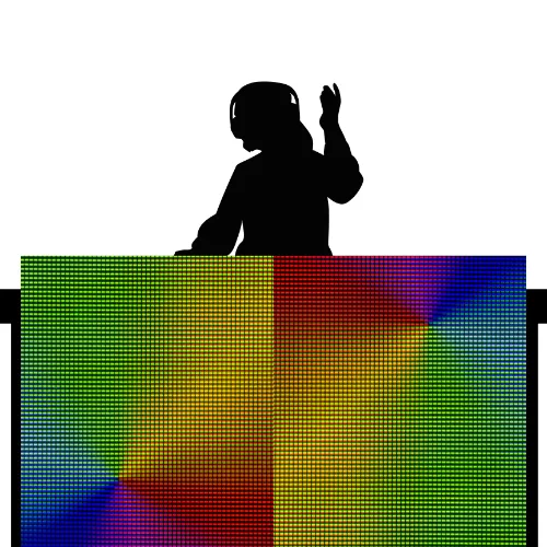 Compacte DJ Booth Wall