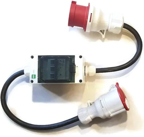 32A > 16A CEE sterkstroomadapter + zekering