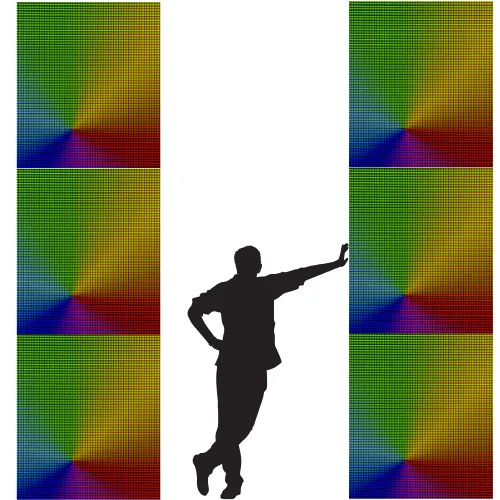 LED-pilaren (2x 1x3)