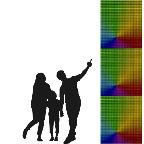  LED-pilaar (1x3 hoog)