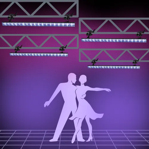 50-100m2 Blacklight set (4 stuks) 