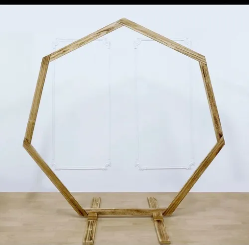 Wooden Hexagon Arch