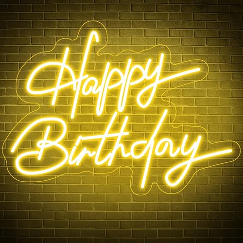Happy Birthday Neon Sign