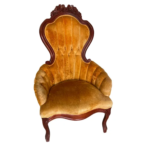 Mustard Yellow Queen Chair