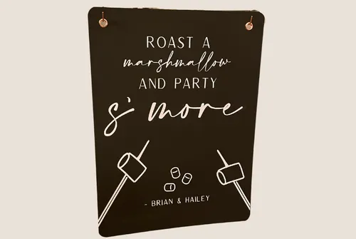 Hanging S'more Sign