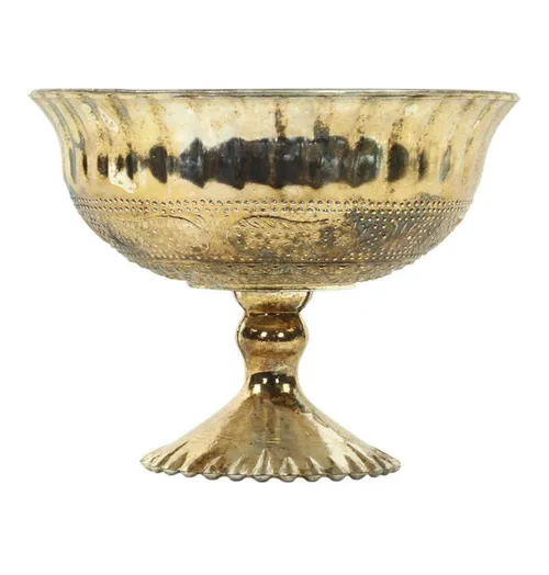 Antique Gold Compote Vase