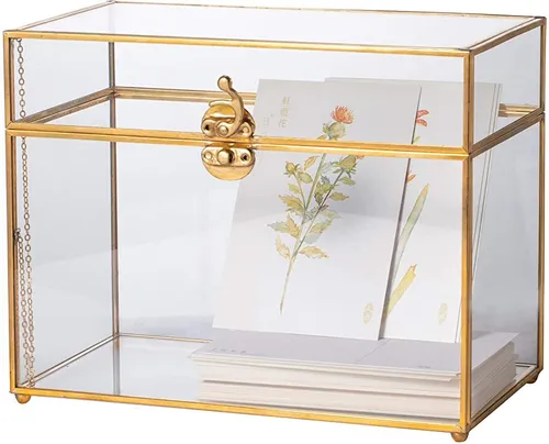 Gold Terrarium Card Box
