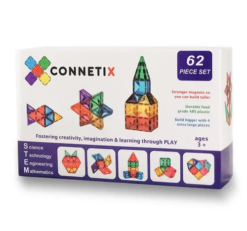 Connetix magnetická stavebnice 62 dílů