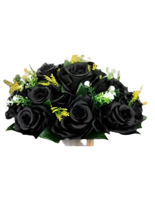 Black Silk Flower Ball