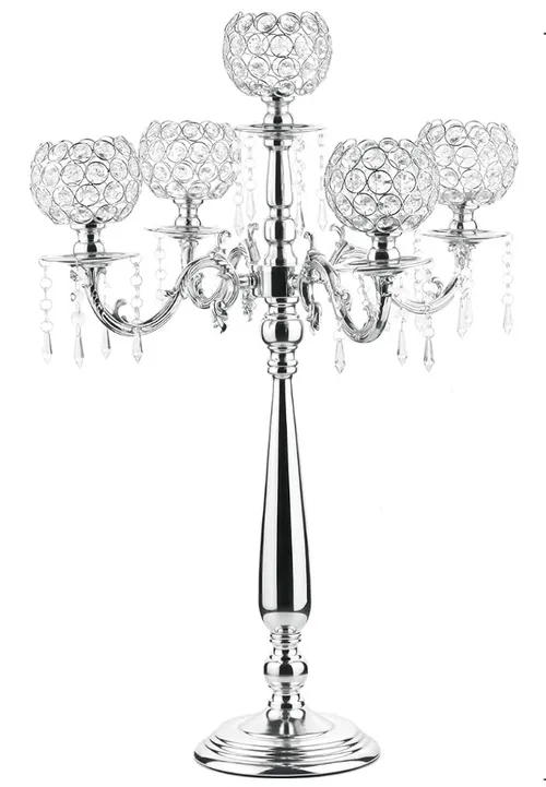 Crystal Candelabra Tealight Candle Holder