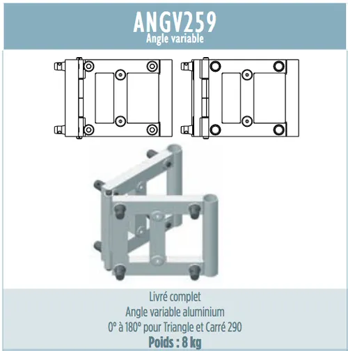 Angle variable pour SX/SZ 290 avec kit