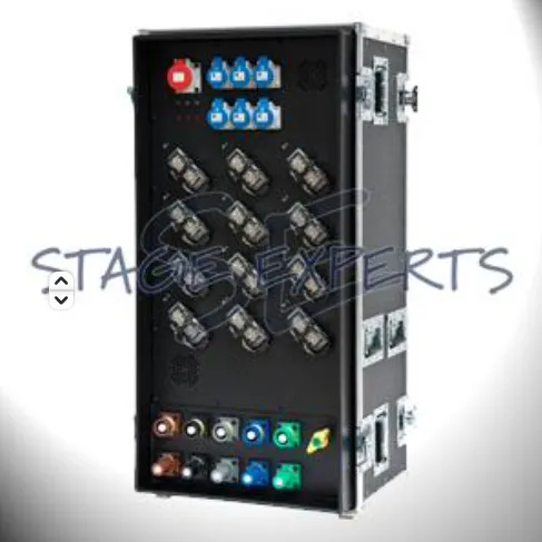Armoire électrique Powerlock 400 ampères // 12 sorties Harting 16pin / 72 circuits mono 16A
