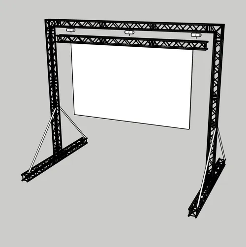 Arche LED 7x6m pour écrans de 3x5m