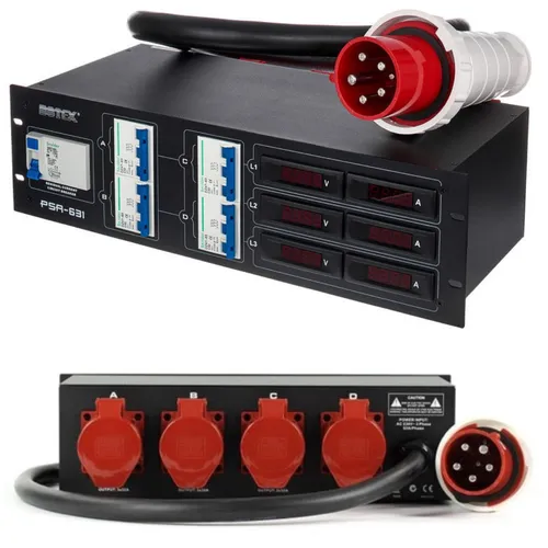 Distributeur showtec 63 ampères PSA 631