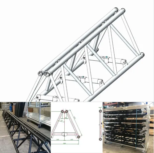 Structure alu 500 tri pliable noir 2.4M
