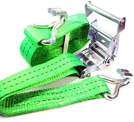 Sangle arrimage à cliquet 3.5M Vert