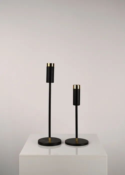 Black and Gold Candlesticks