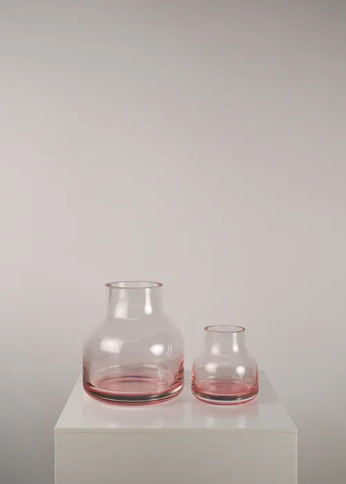 Modern Pink Glass Vases