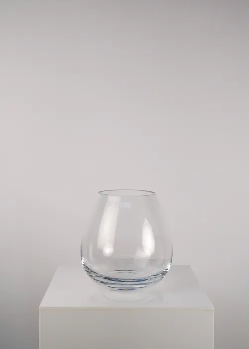 Glass Oval Vase