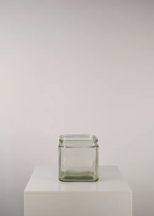 Square Lipped Glass Vase