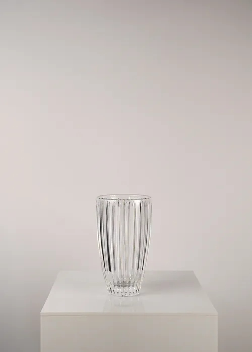 Crystal Waterford Ribbed Vase