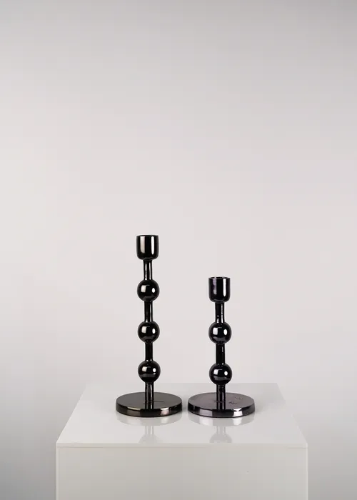 Broste Black Candle Holder