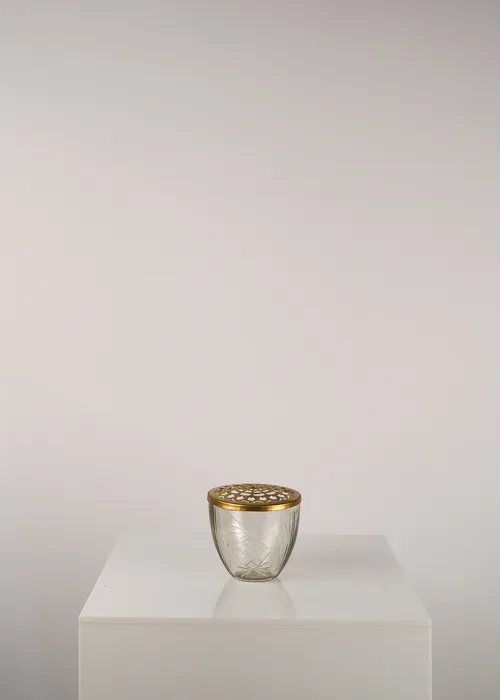 Matilda Glass Vases with Gold Lid