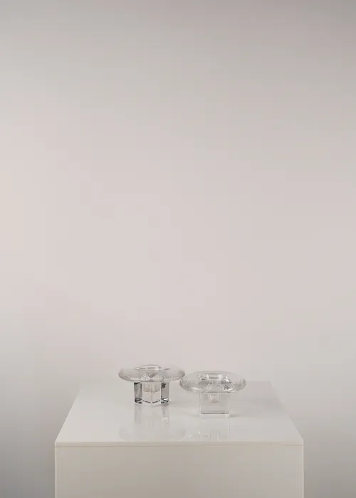 Mushroom Glass Candleholder 