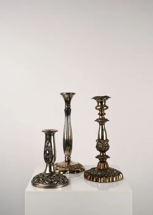 Vintage Silver Candlesticks