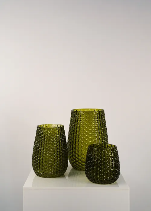 Olive Dimpled Votives