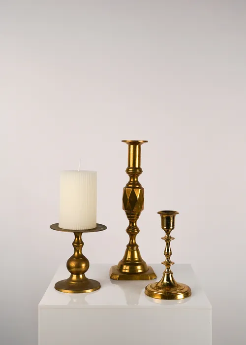 Vintage Brass Candlesticks 